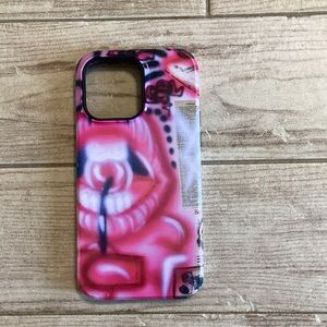 IPhone 14 Pro Max Pink Graffiti Phone Case